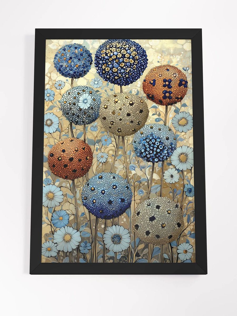 Whimsical Spheres: Mystical Poster of Vibrant Forest Blooms product image (4)