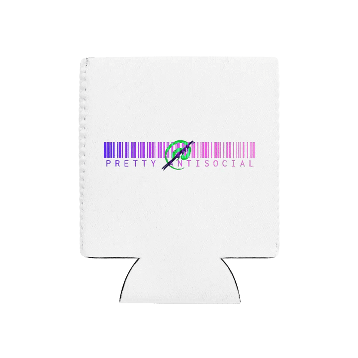 Pretty AntiSocial OG Logo with Barcode Coozie product image (2)