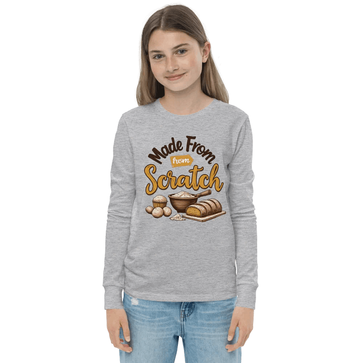 Bake From Scratch Youth Long Sleeve Tee product image (3)