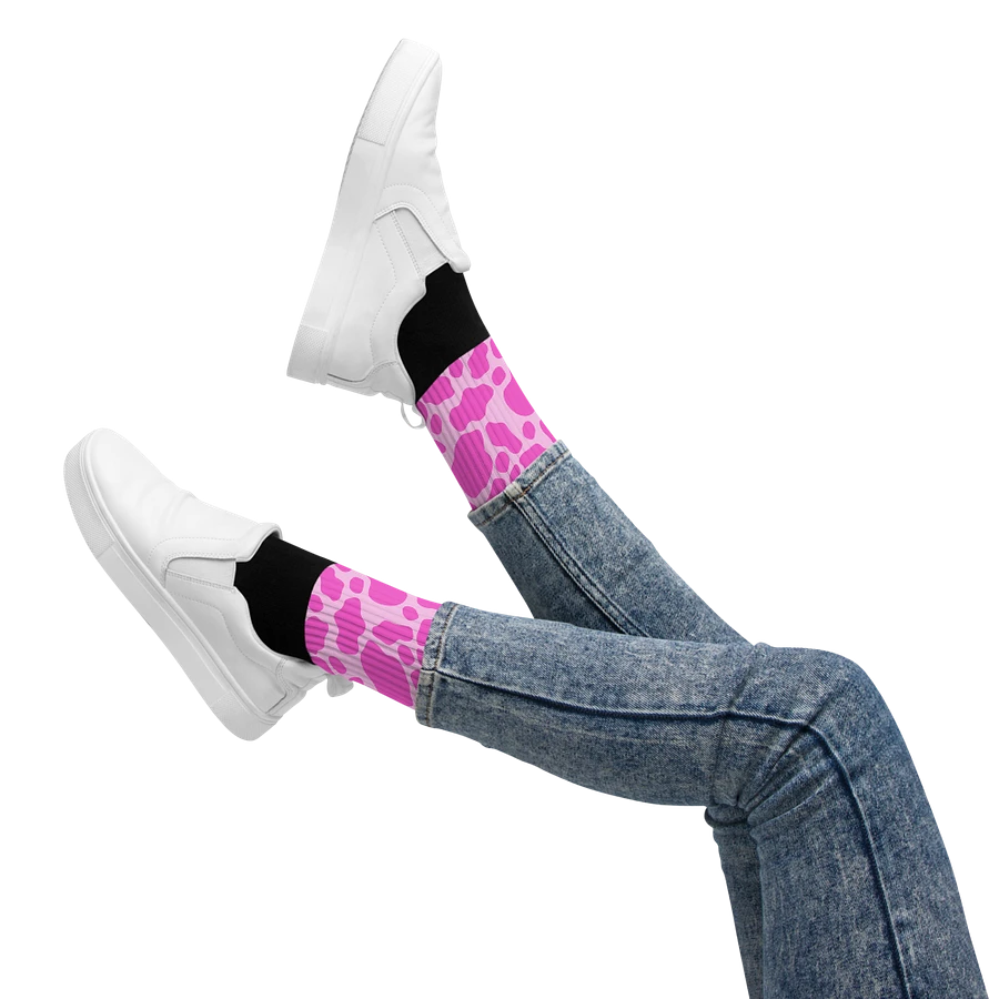 Cow Print Socks- Pink product image (22)