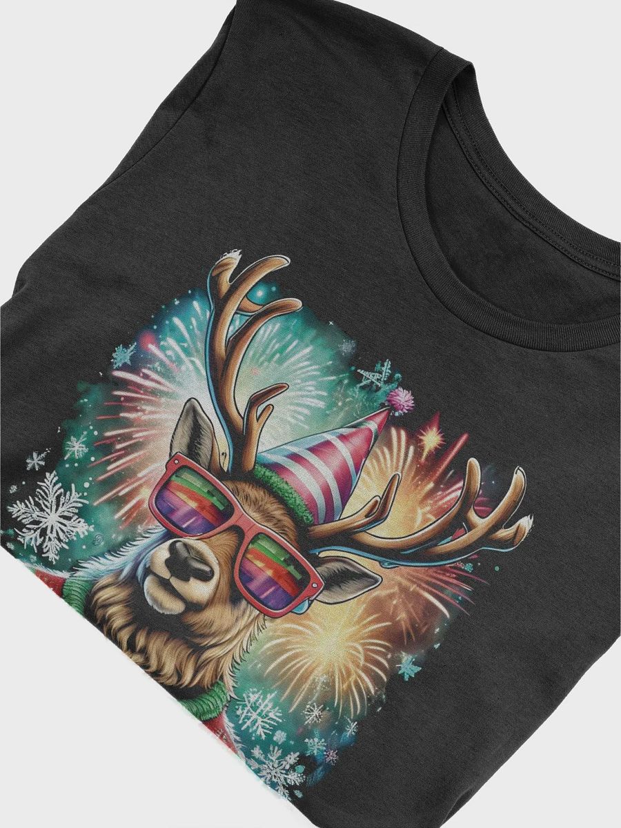 Let’s Get Loud Christmas Party T-Shirt – Funky Retro Groovy Reindeer Holiday Shirt product image (6)
