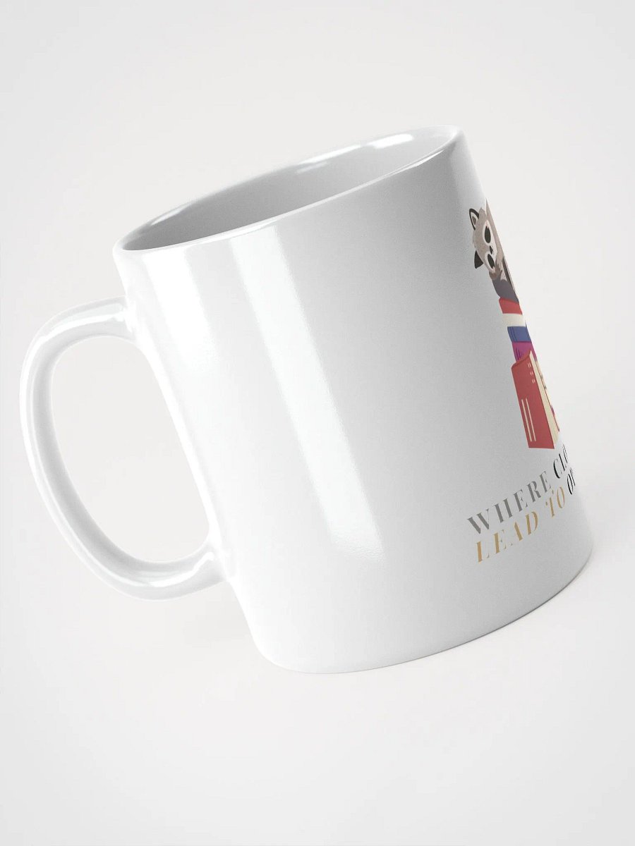 Sleepy Literary Raccoon Mug product image (4)