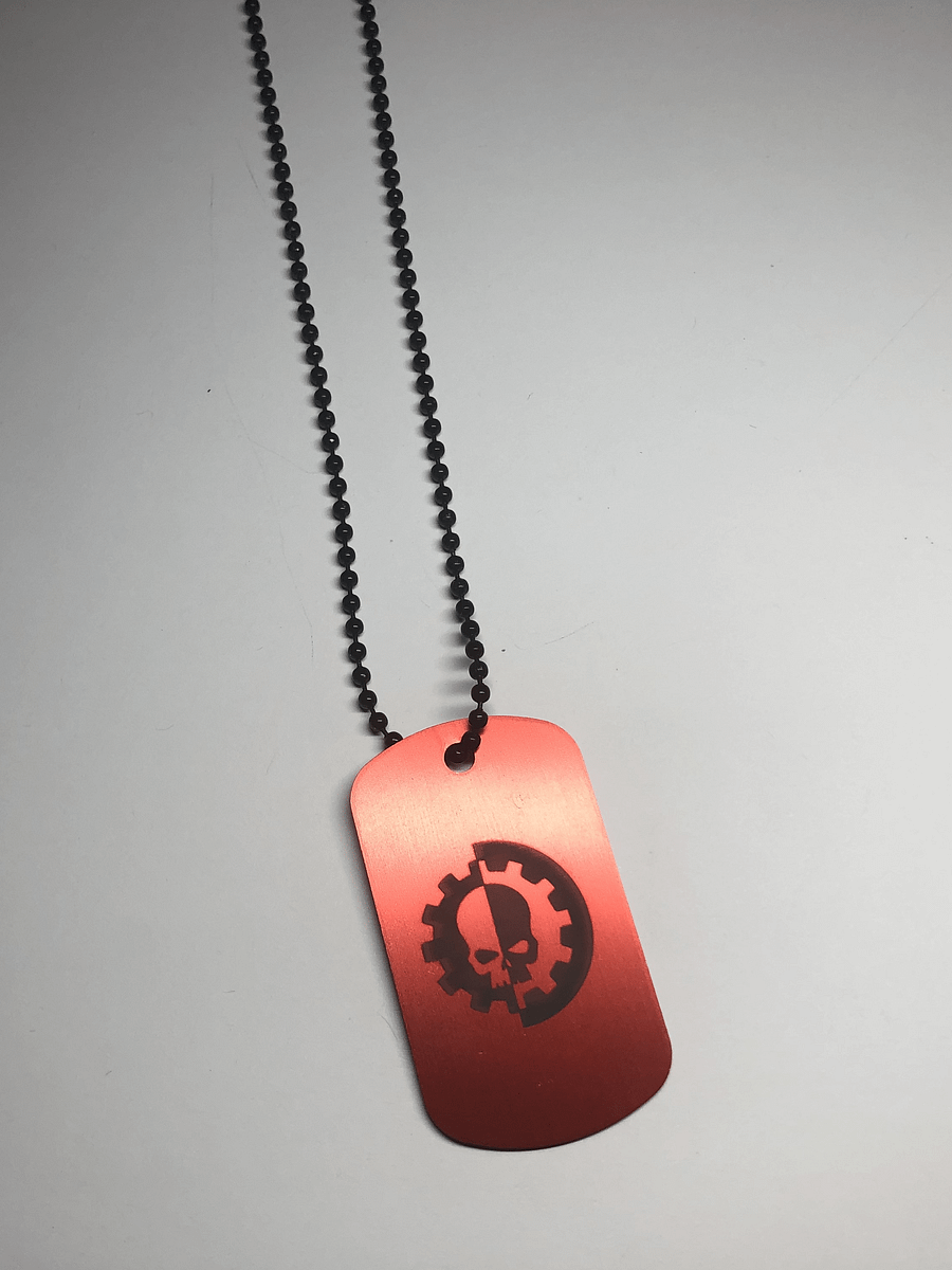 MECH - Engraved Dog Tag Pendant Necklace product image (3)