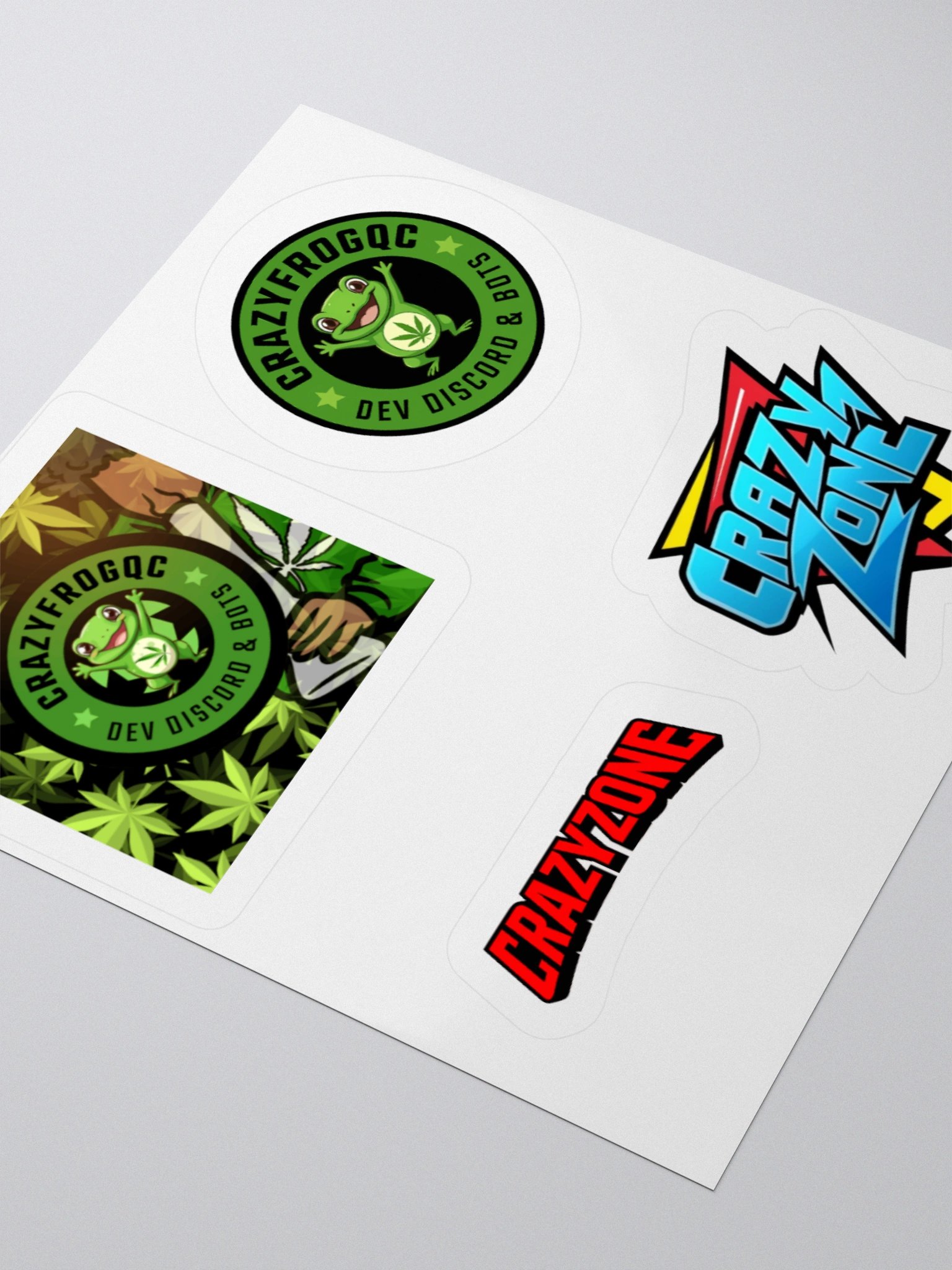 Cannabis Frog Kiss Cut Stickers product image (5)