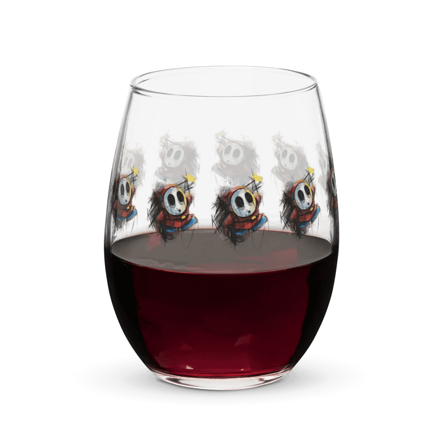 Shy Guy by StephyJ Stemless Wine Glass product image (7)