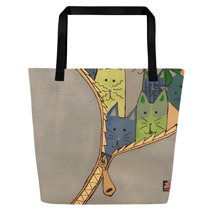 "Unleash The Cats" Tote (Grey) product image (1)