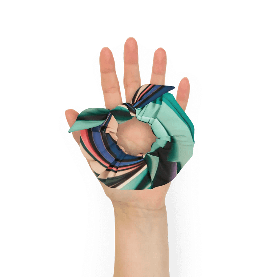 Exclusive All-Over Print Scrunchie with Abstract Design product image (8)
