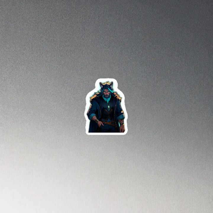 Mystic Wolf Die-Cut Magnets product image (4)