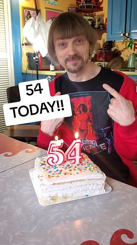 54 today! 🎂 #birthday #birthdayboy #birthdayparty #birthdaysurprise  #birthdaycake