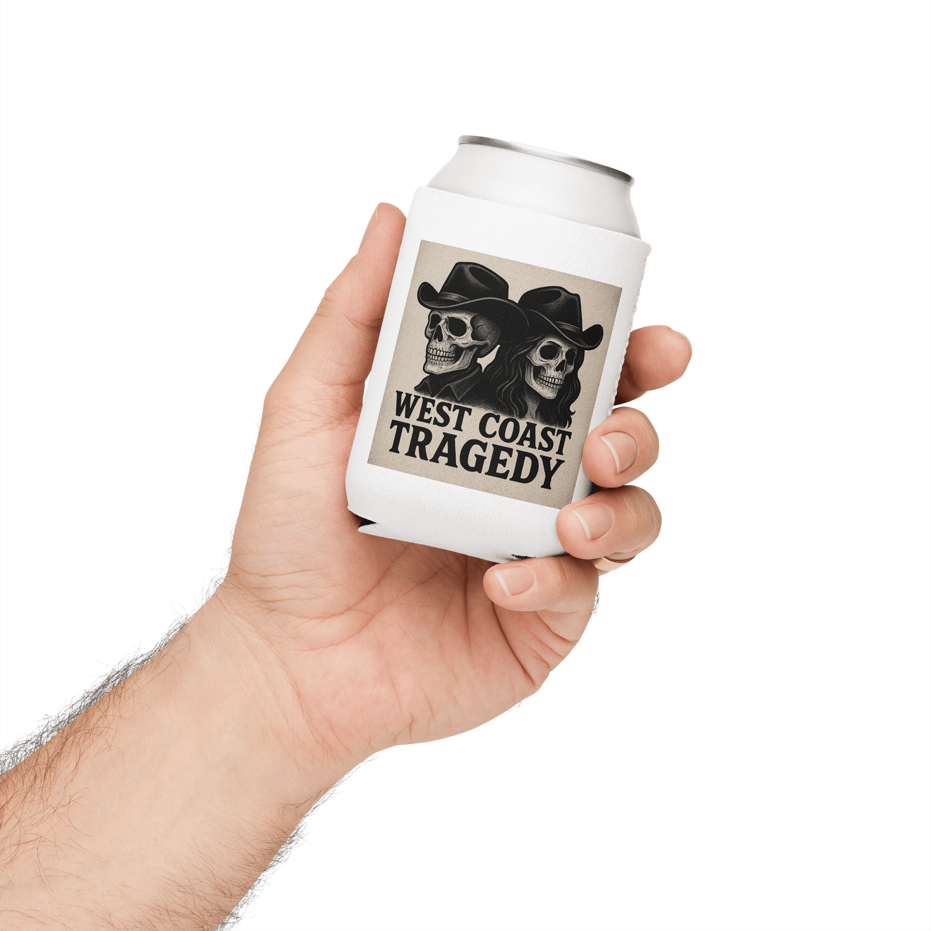 West Coast Tragedy Cowboy Skull Can Cooler product image (3)