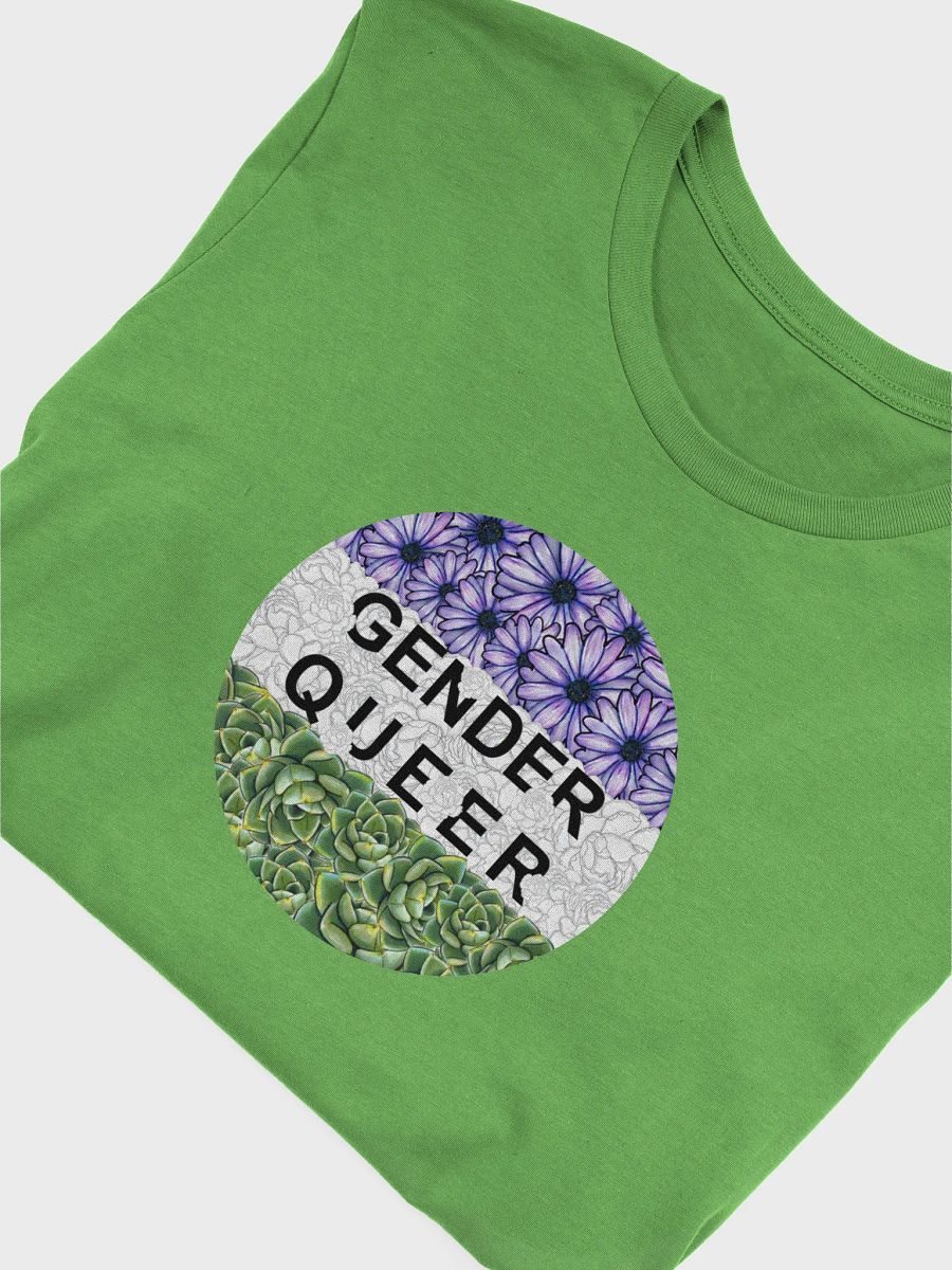 floral genderqueer t-shirt product image (5)