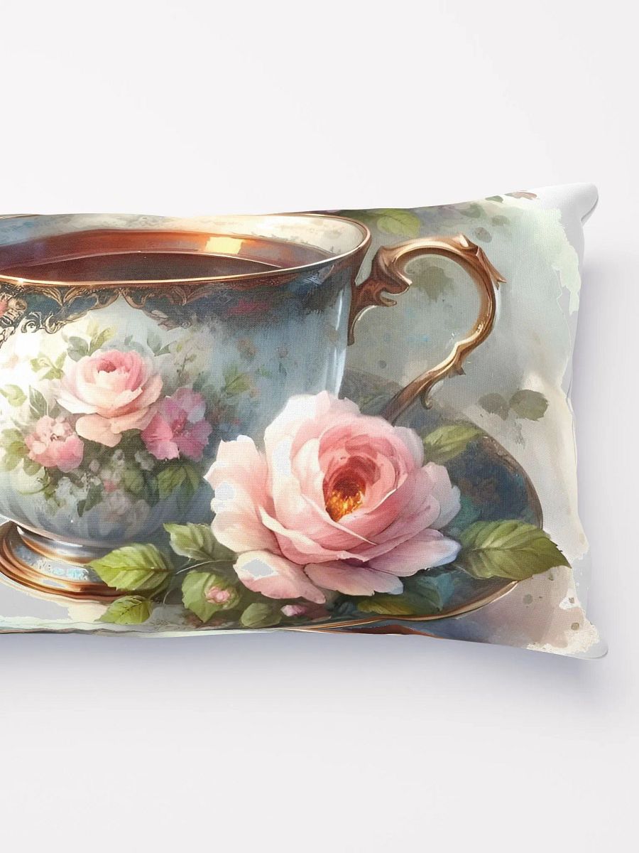 Floral Vintage Rose Teacup Pillow product image (2)