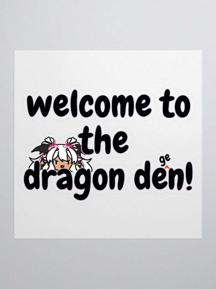 Welcome to the Dragon Degen Kiss Cut Sticker! product image (3)
