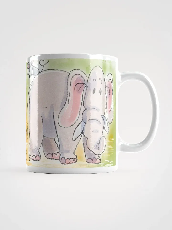Whimsical Hand Drawn Elephants Mug product image (2)