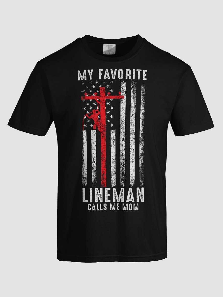 Proud Lineman Mom Tee product image (5)