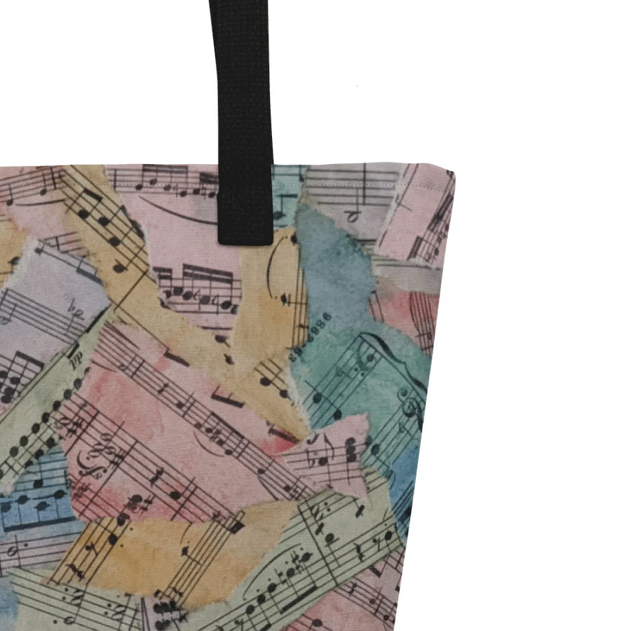 Colorful Sheet Music Tote Bag product image (3)