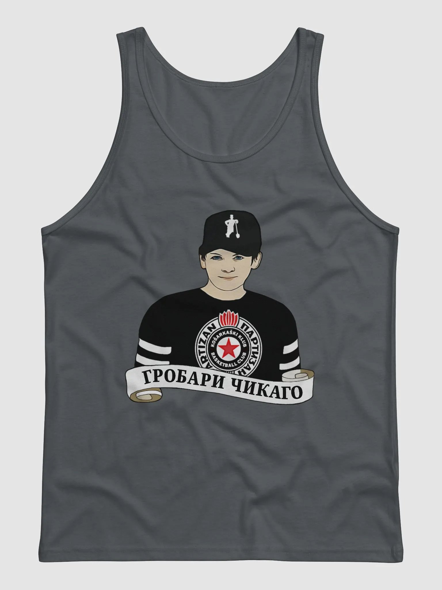 Grobari Čikago KK Partizan Bella+Canvas Jersey Tank product image (1)