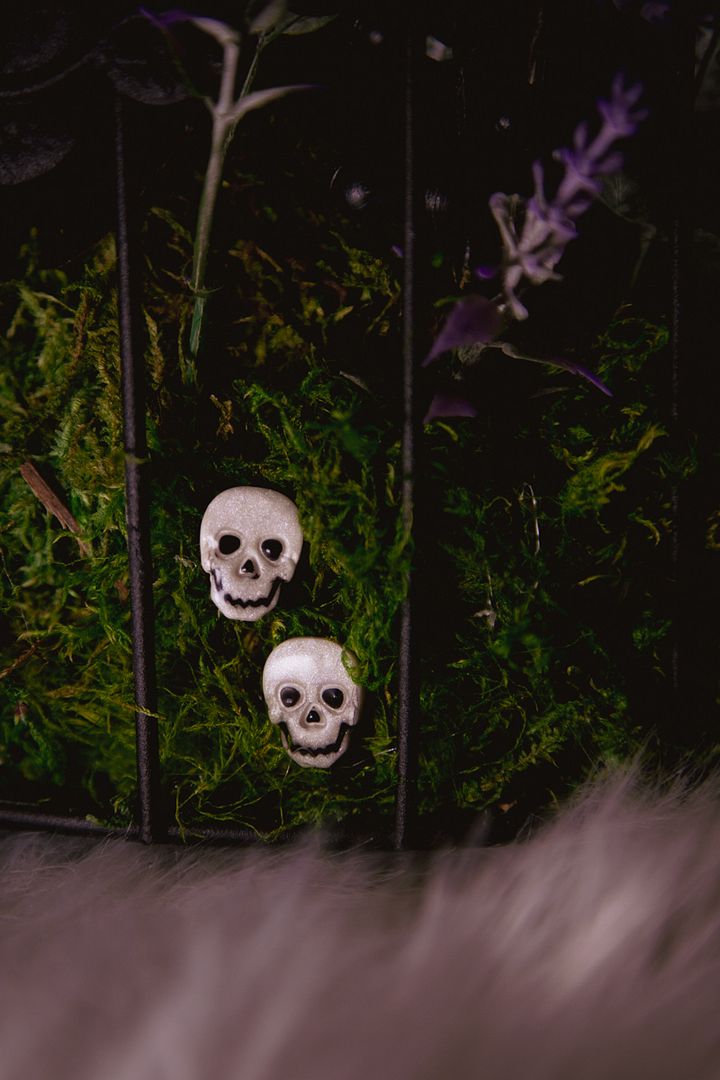 White Skull Studs product image (2)