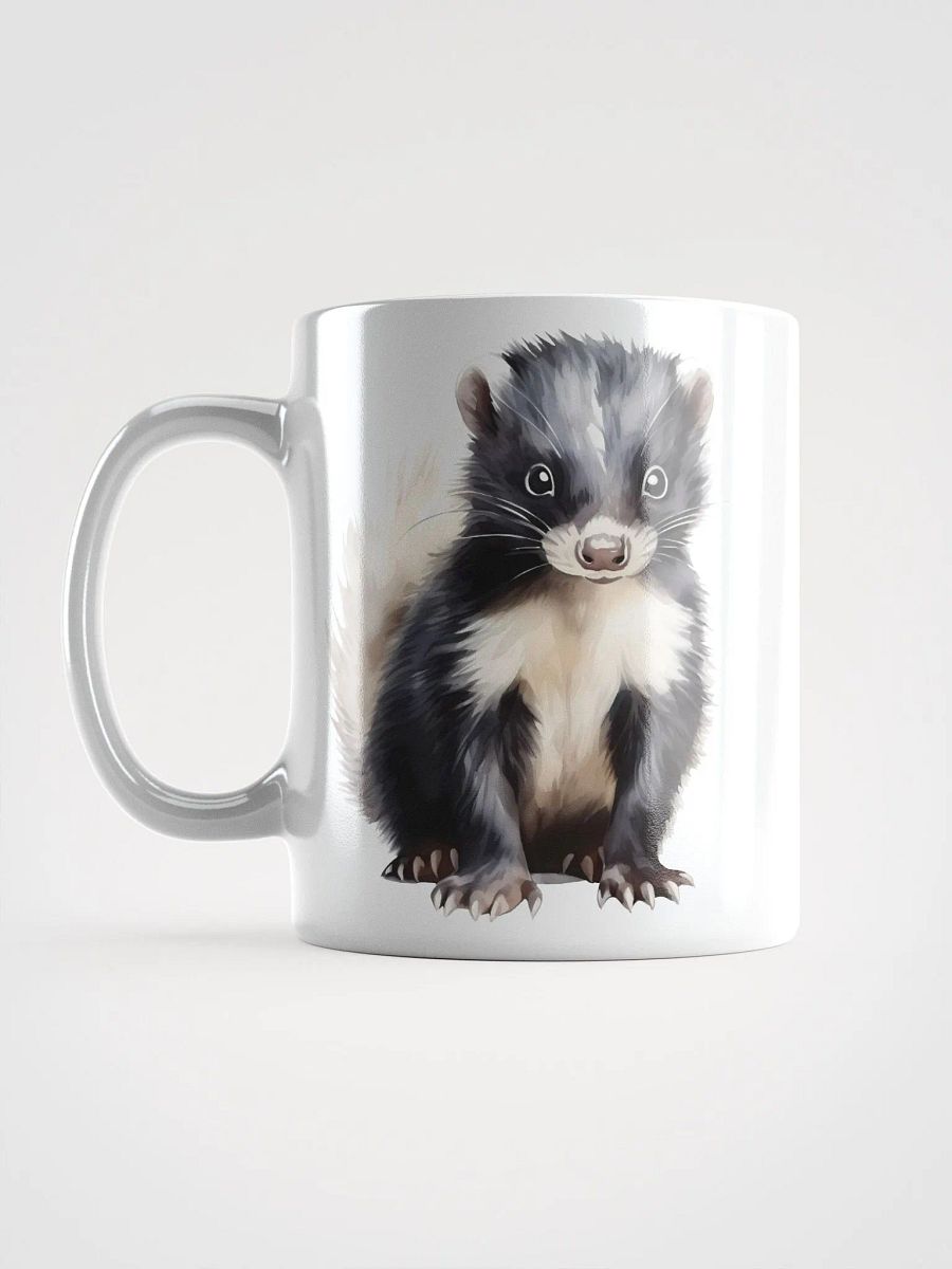 Cute Baby Watercolor Skunk Mug product image (3)