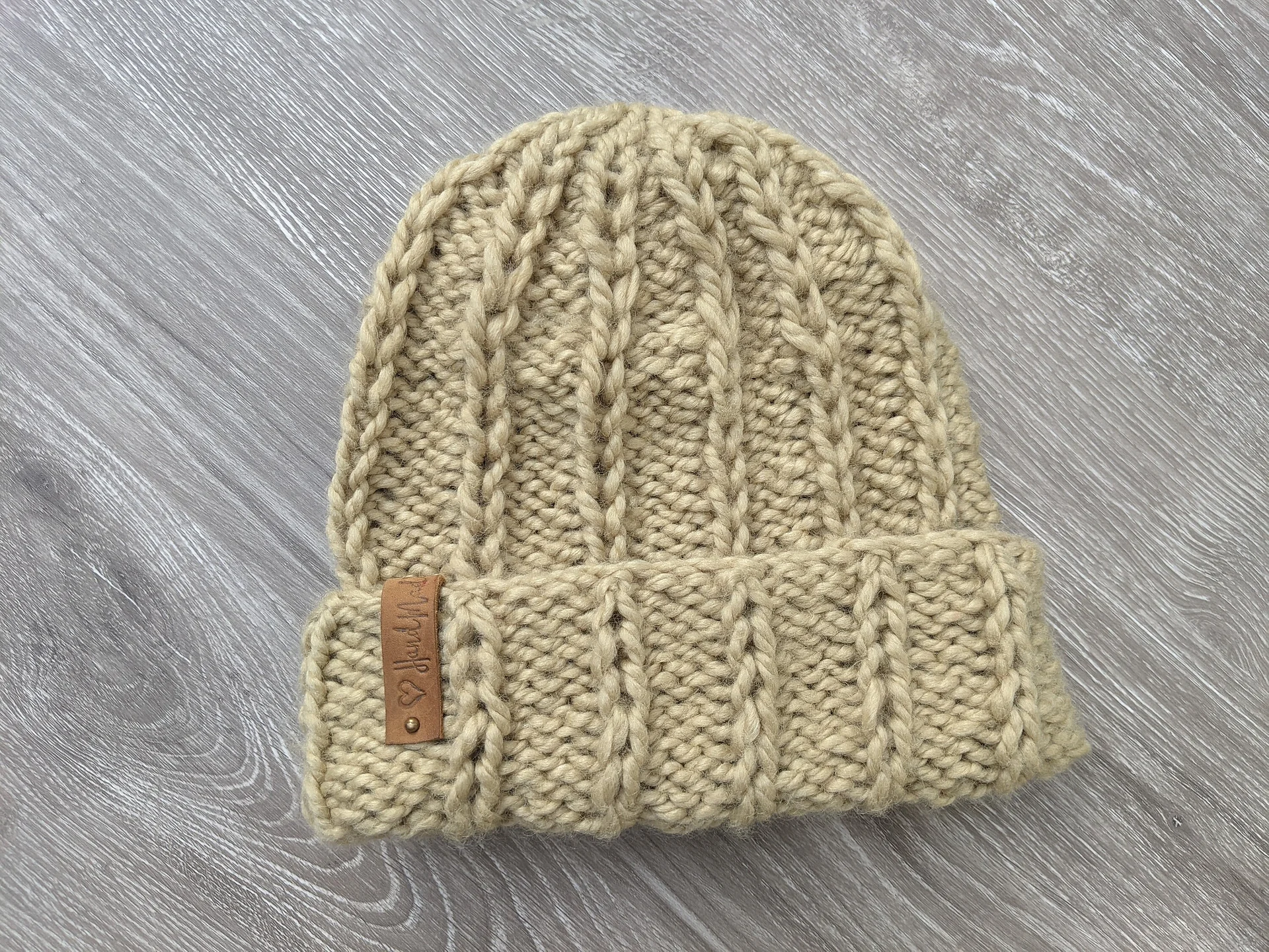 Almond Bulky Hat Knitting Pattern product image (10)