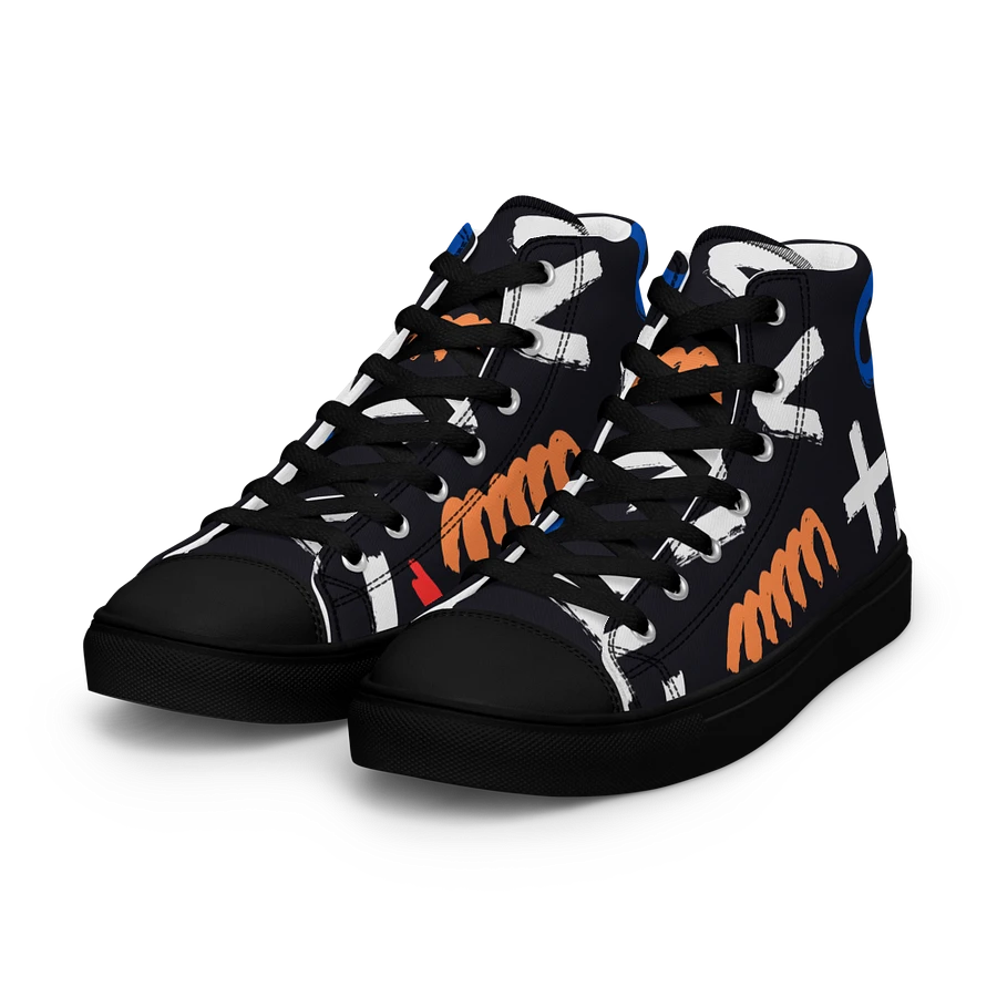 Geometry Men's High Top Canvas Shoes product image (9)