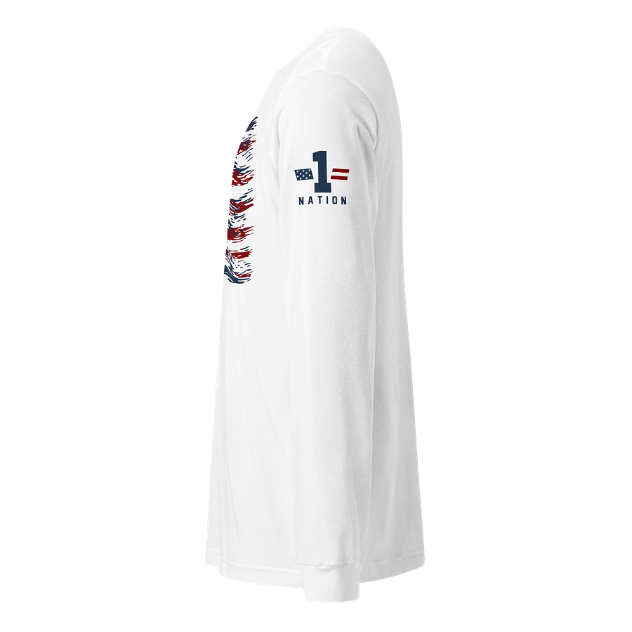 God Bless America Wavy Flag Long Sleeve product image (2)