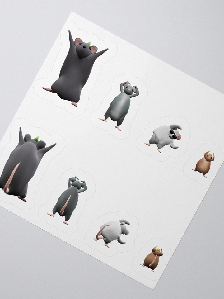 Rat Party YMCA Sticker Set product image (2)