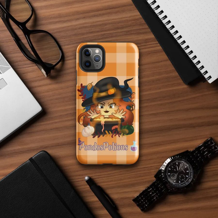 Pumpkin Witch Panda Iphone Case product image (7)
