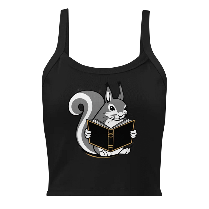 Cheerful Reader Squirrel Tank Top product image (1)