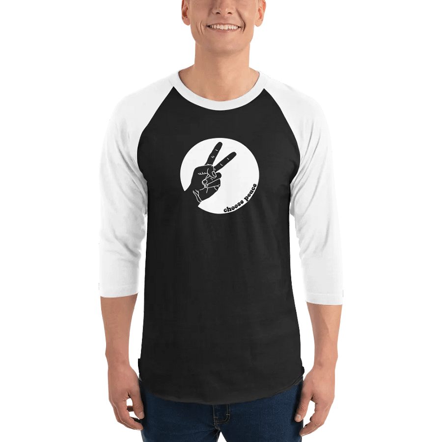 Choose Peace Crop Henley product image (1)