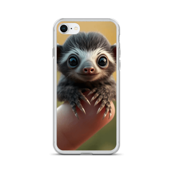 Whimsical Tiny Sloth on a Finger iPhone® Case product image (24)