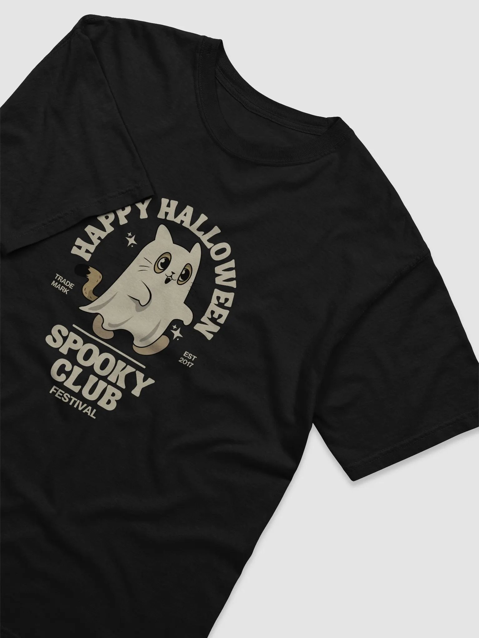 Spooky Club Cat Halloween T-Shirt product image (3)