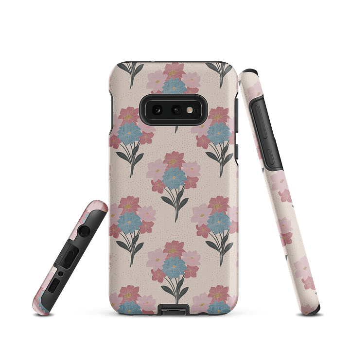 Floral Bunch Block Style Tough Case for Samsung product image (1)