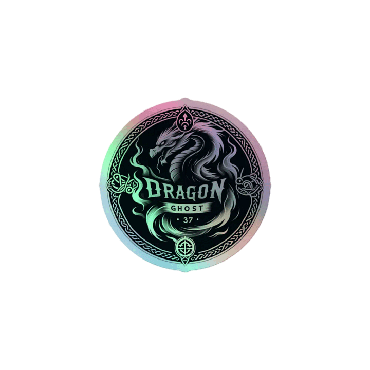 Dragon_Ghost Holographic Sticker product image (1)