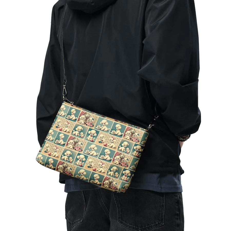 Retro Poodle Puppy Crossbody Bag - Vintage-style Purse product image (9)