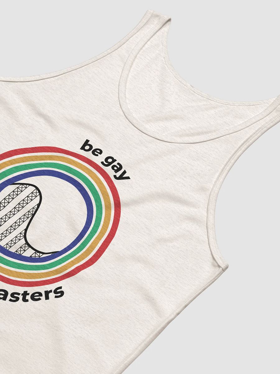Be Gay Ride Roller Coasters Tank Top - Light product image (6)