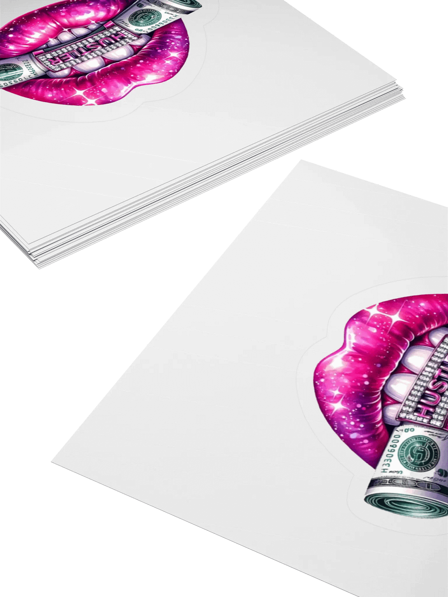 Hustler Lips Kiss Cut Stickers product image (16)