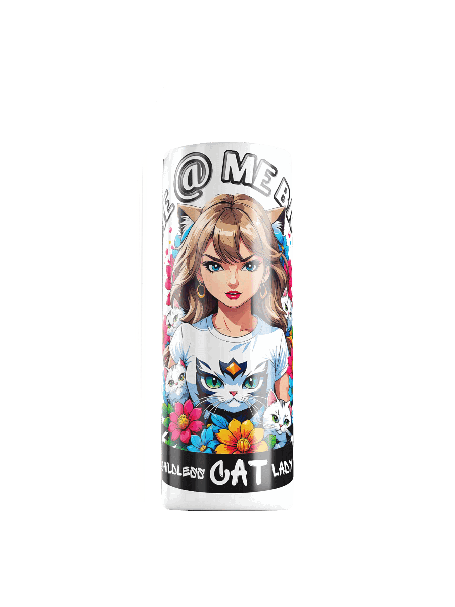 Childless Cat Lady 20 oz Skinny Stainless Steel Tumbler - White product image (1)