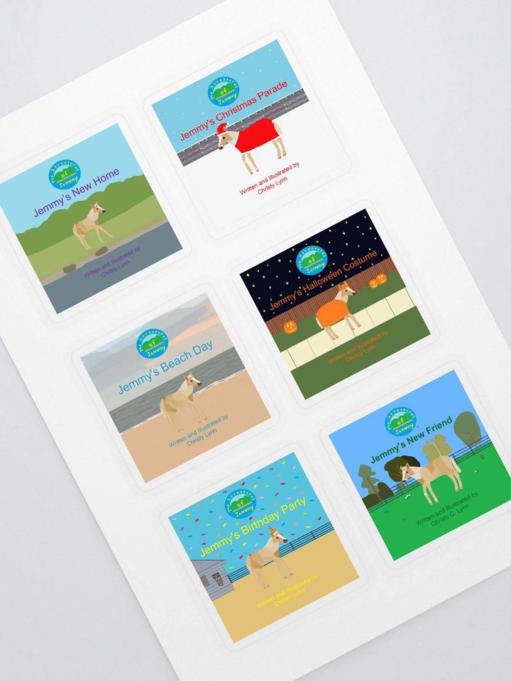 Jemmy Book Cover Sticker Sheet product image (1)