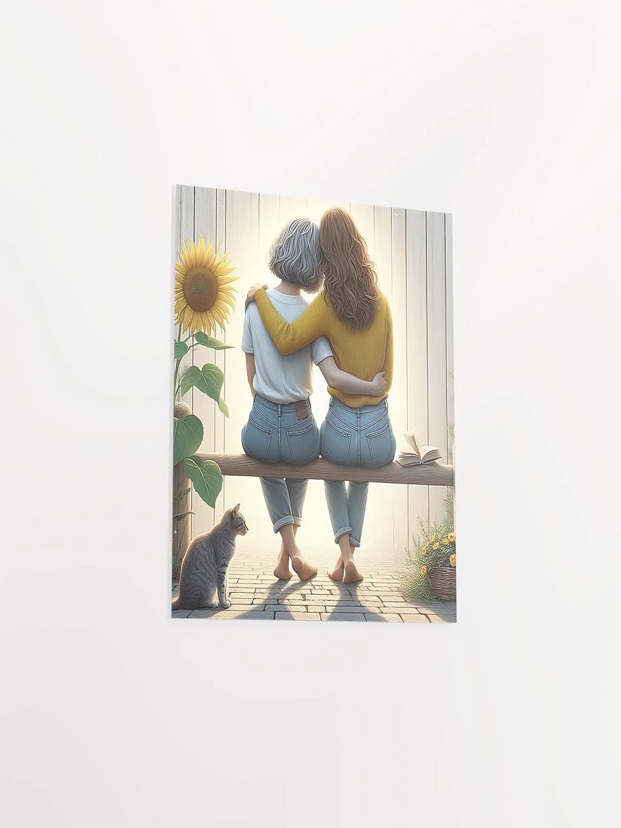 Mother and Daughter Heartwarming Moment of Connection Poster product image (4)