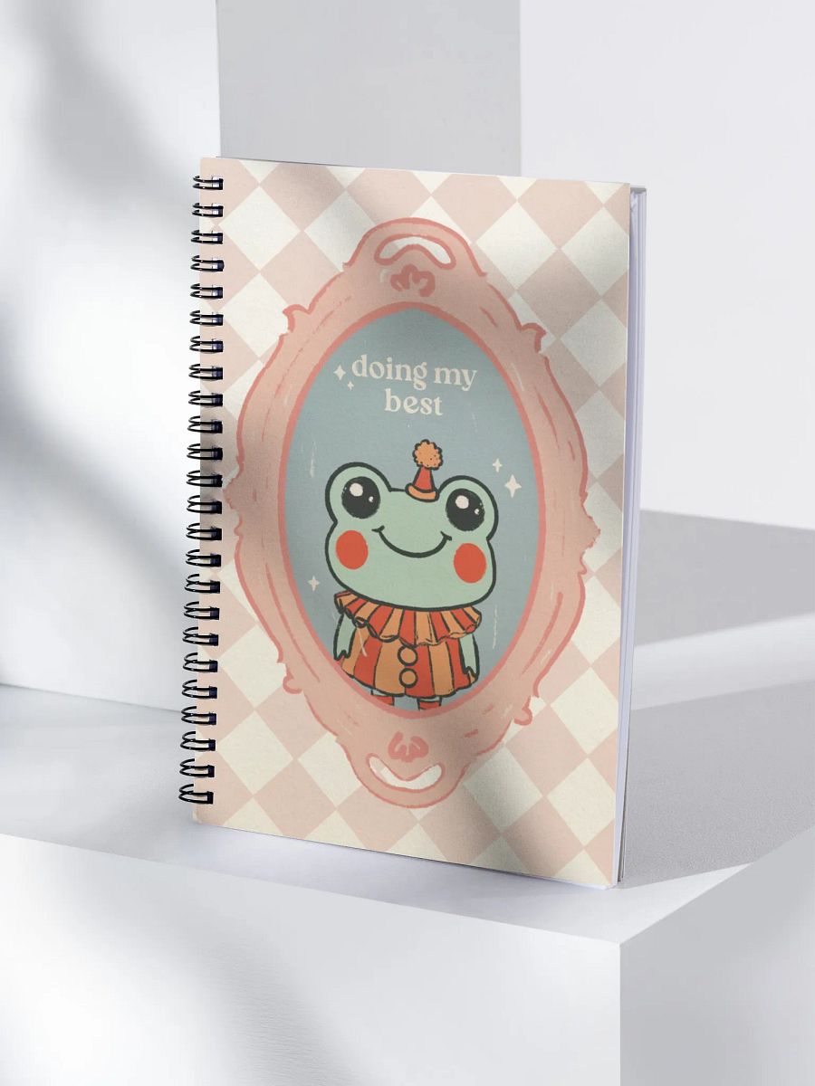 'Doing My Best' Clown Frog Notebook product image (4)