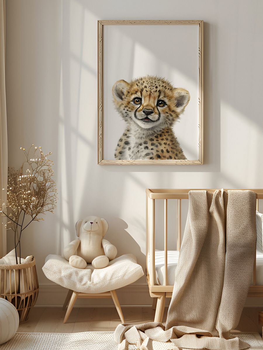 Cute Baby Cheetah Safari Print product image (1)