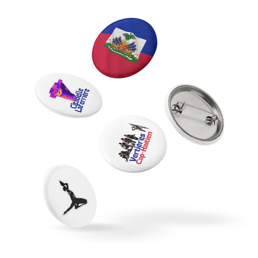 Haiti Emblems Pin Buttons Set product image (9)