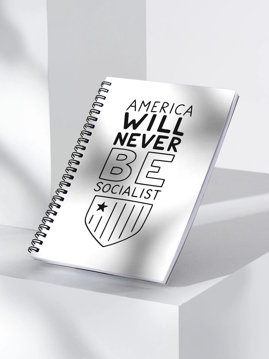 America Won't Be Socialist" kid- Spiral Notebook product image (3)