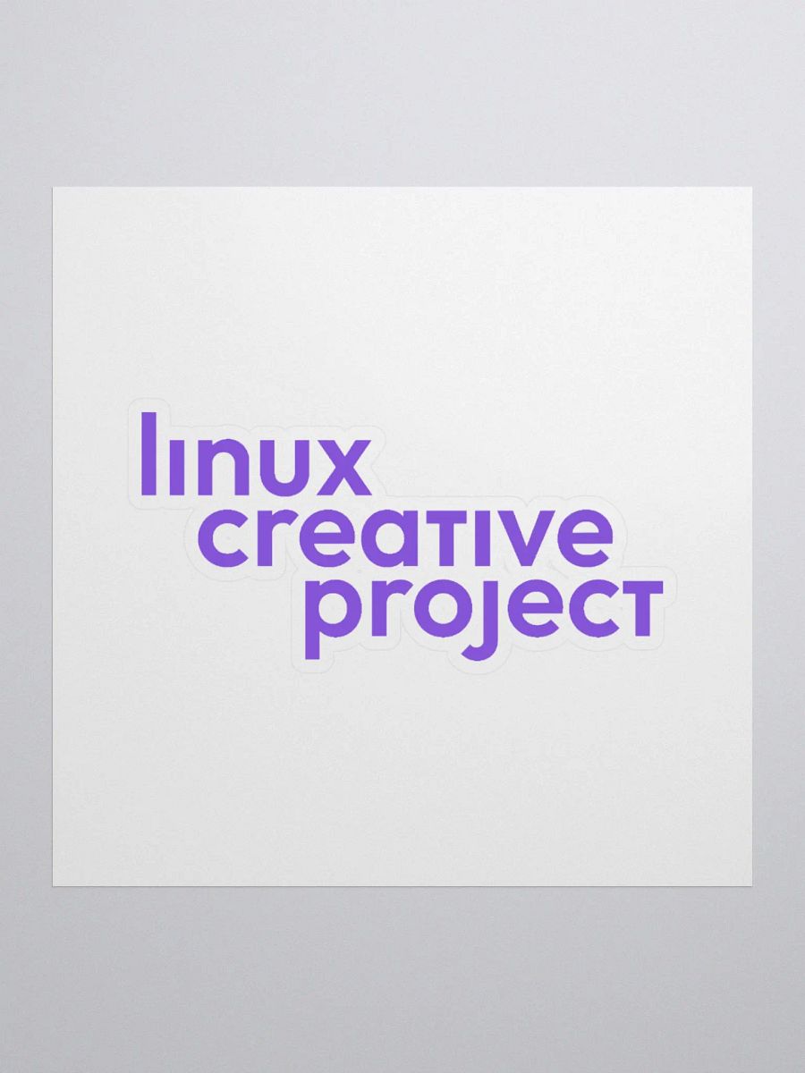 Linux Creative Project Sticker (violet) product image (2)