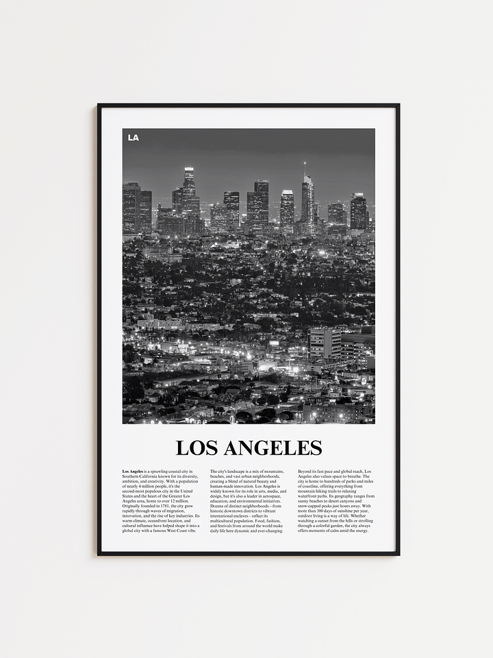 Los Angeles 01 Newspaper Poster product image (1)