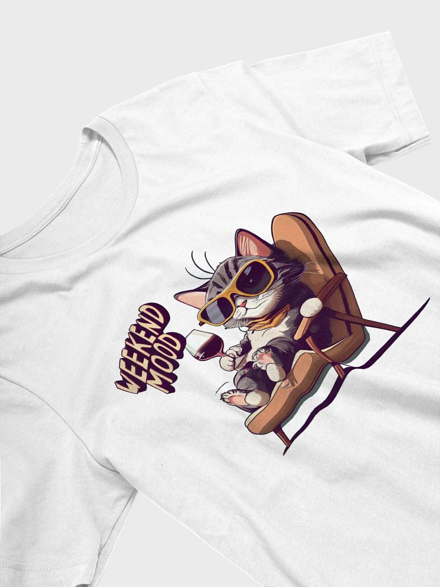 Cute Kitten Cat Weekend Mood - Unisex T-shirt Bella Canvas 3001 product image (12)