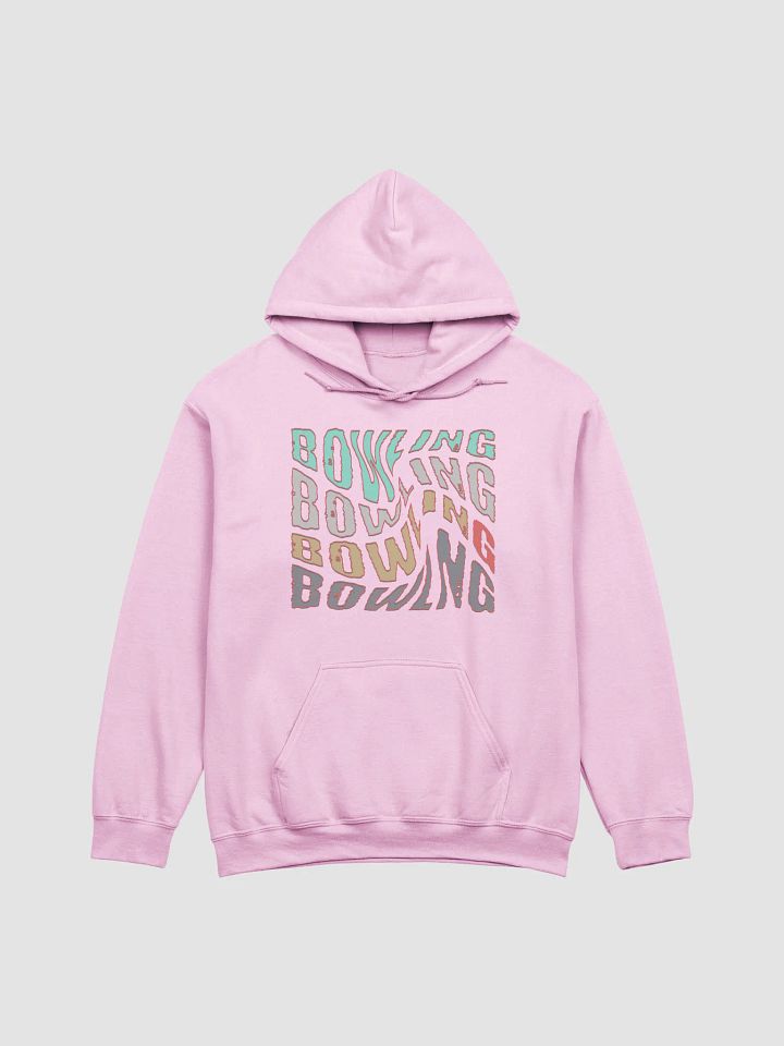 Mess Swirl Bowling Vibrant Word Art Hoodie product image (9)