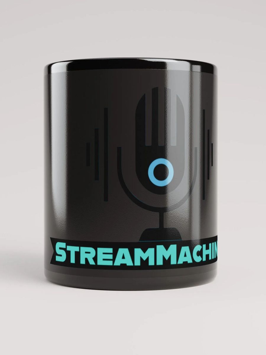 StreamMachine Black Glossy Mug product image (9)