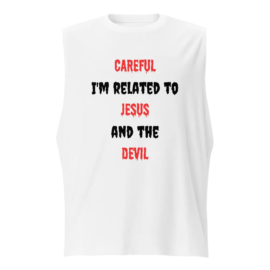 Related to Jesus and the Devil Muscle Tank product image (1)